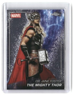The Mighty Thor /99 2025 Topps Chrome Marvel Studios Snap Variation