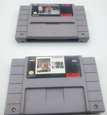 Lot of 2 NBA Live & Super Nintendo Games 1995 & 1996 SNS Basketball Games VTG
