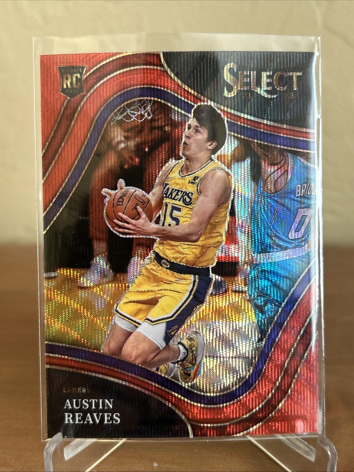 2021-22 Panini Select - Courtside Austin Reaves #248 Red Wave Prizm (RC)