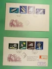 DR WHO 1964 HUNGARY 2 FDC SPACE IMPERF COMBO R53677