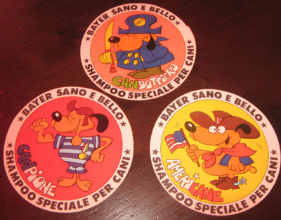Stickers 80s '' BAYER HEALTHY AND BEAUTIFUL'' pcs.3 