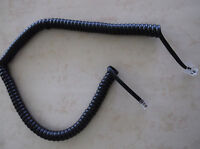 10- Black 7' Telephone Handset Cord Free Ship Usa 10- Black 7' Telephone Handset Cord Free Ship Usa