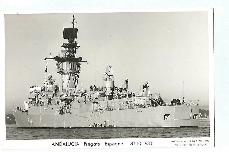 ESPAGNE BATEAU MARINE DE GUERRE NAVIRE FREGATE ANDALUCIA - Photo 1/1