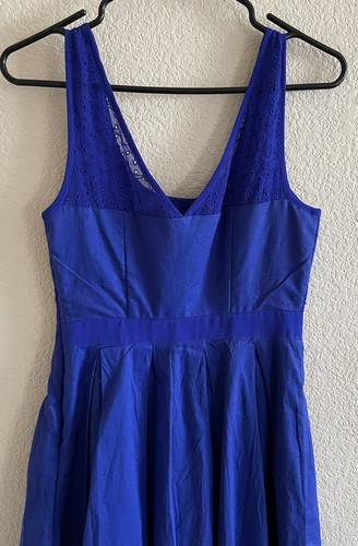 American Eagle Outfitters Women’s Size 2 Royal Blue Sleeveless Dress - Picture 4 of 8