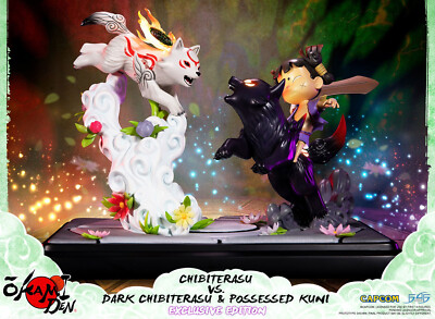 Okamiden Chibiterasu vs. Dark Ch. & Kuni First4Figures Statue EXCLUSIVE EDITION