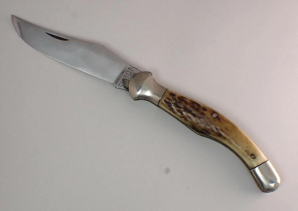 Early Simón Cuchillerías Albacete Stag Traditional Spanish Navaja Pocket Knife - Image 4 of 4