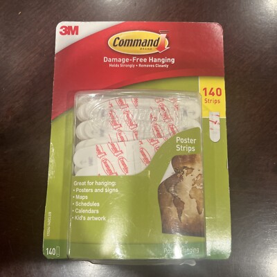 3M Command Poster Strips Value Pack, 140 Strips