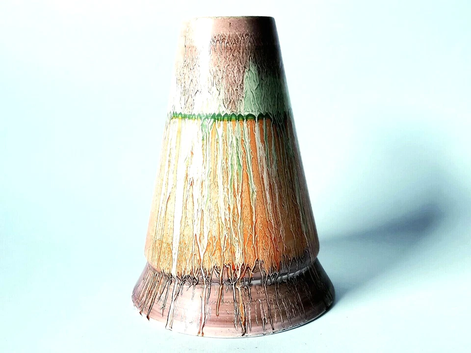 VINTAGE ART DECO NEONWARE MIDWINTER POTTERY VASE LIMITED EDITION OF 524 #268 - Image 3 of 4