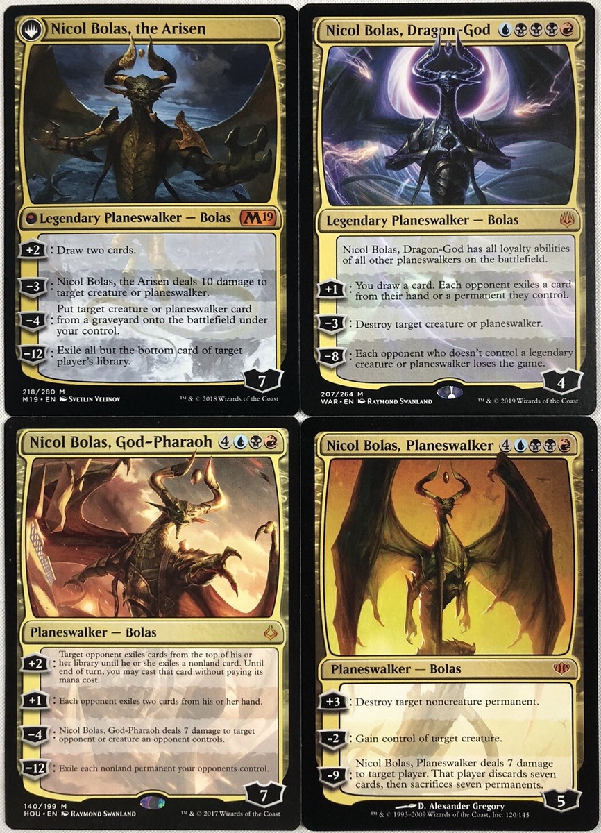 mtg nicol bolas planeswalker commander deck EDH Deck Bolas, the Ravager 100 Magic Cards Moonveil Games Gain control of target creature 5 Color Planeswalker Commander EDH