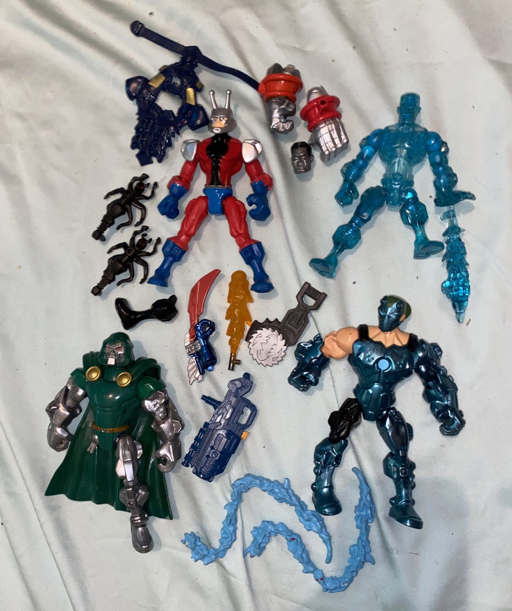 Marvel Hasbro Super Hero Mashers Dr Doom Antman Iceman Whiplash