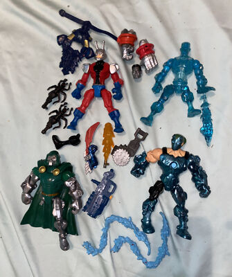 Marvel Hasbro Super Hero Mashers Dr Doom Antman Iceman Whiplash Lot Colossus