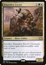 MTG 2X2: Dauntless Escort (Creature Rhino Soldier) Regular Rare 199/331