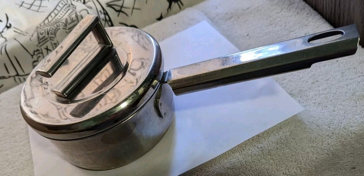 Stainless Steel 1quart Saucepan w/ Copper Core Bottom, Lid by