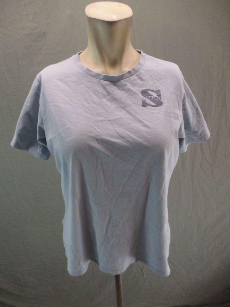 T shirt maglietta Salomon taglia L donna grigia performance manica corta 7W208