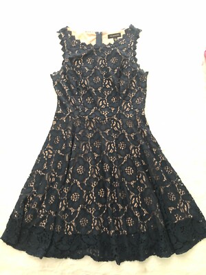 Designer Jodi Kristopher Fit & Flare Blue Lace Christmas Party Dress,  Junior 5 | eBay
