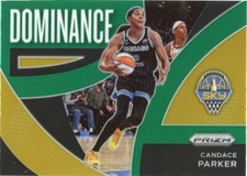 2022 Panini Prizm WNBA #8 Candace Parker Dominance Prizms Green
