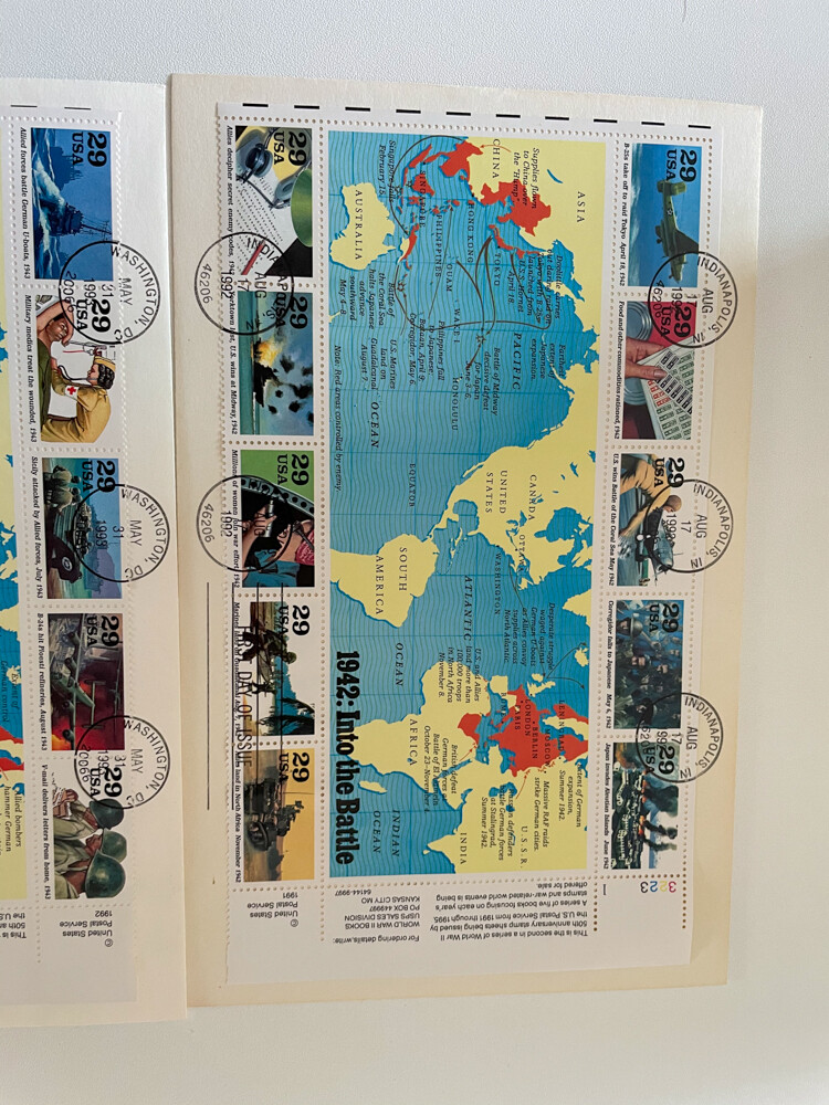 世界のＦＤＣコレクション Oversized FDC Set of 3: Road to Victory. free worldwide shipping