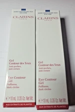 2-PACKCLARINS Eye Contour Gel For Puffiness & Dark Circles, Travel Size, 0.35 OZ