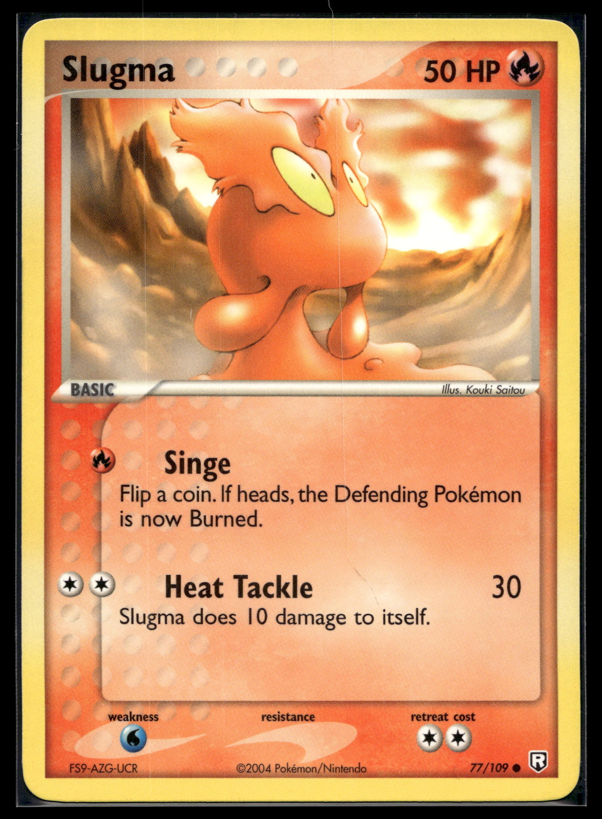 Pokemon Team Rocket Returns 77/109 Slugma NM