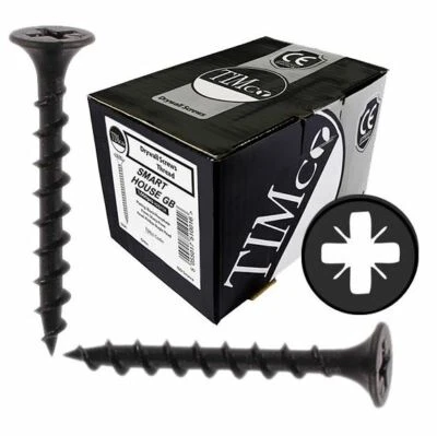 Drywall Plasterboard Screws Bugle Head Coarse Thread Black Phosphate Wood TIMCO
