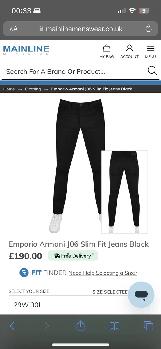 Ea7 Armani Jo6 Slim Fit jeans 29S