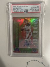 2020 Panini Honors Joe Burrow Auto RC Green /35 PSA 10 🔥