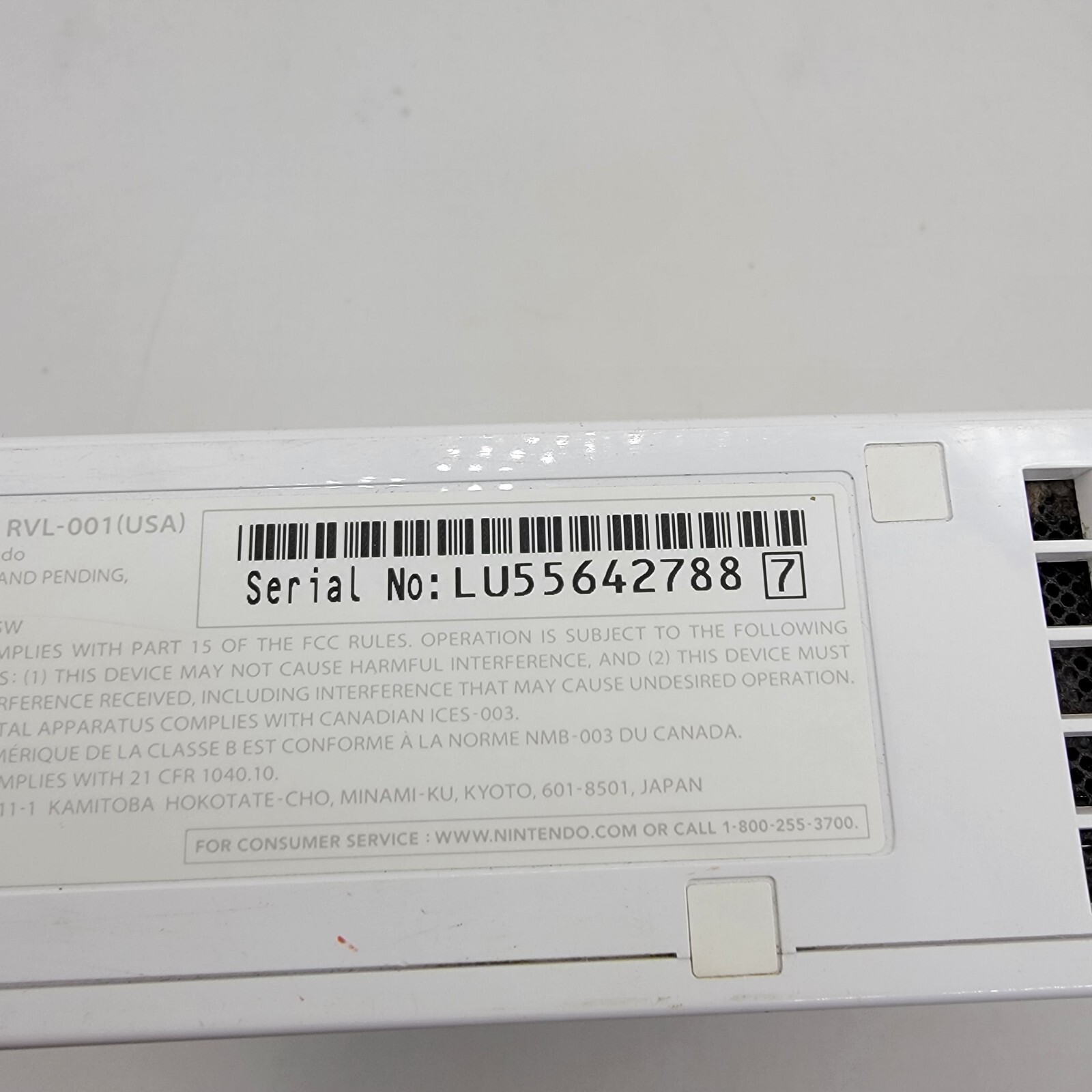 Nintendo Wii Replacement System Console Only White Gamecube Compatible