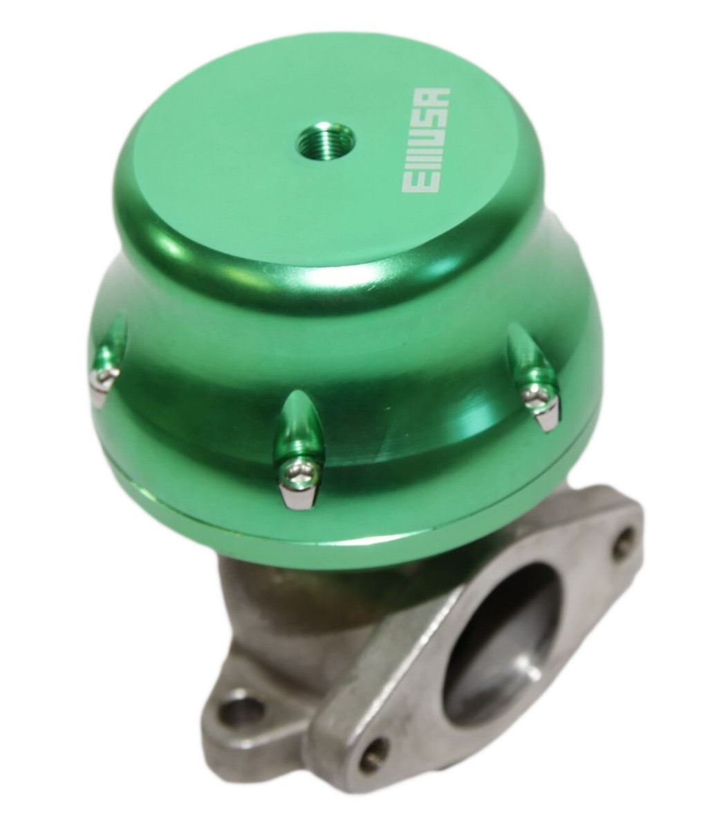 Emusa 38mm wastegate GREEN Turbo adj. two bolts 4 6 8 10 PSI