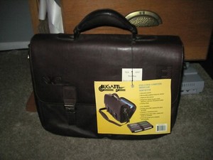 bugatti briefcase leather