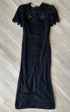 Vintage Lawrence Kazar SILK Beaded And Sequin Maxi Dress SMALL
