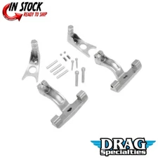 Chrome Passenger Floorboard Mount Kit for Harley Softail 00-17 Drag Specialties