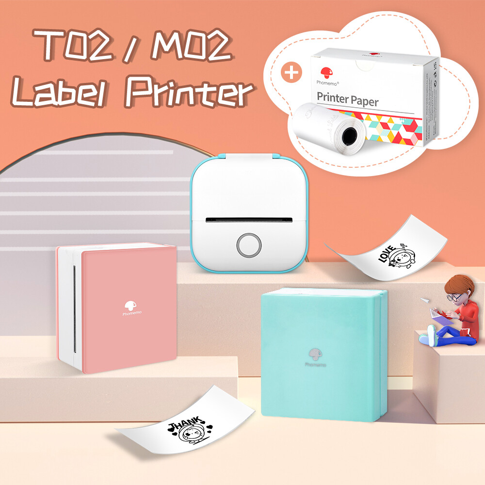 Mini Printer Phomemo Stampante Tascabile M02 Pro - Mini Stampante Termica Bluetooth Per Foto E Appunti Stampante Mini