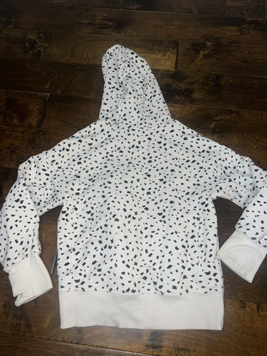 Athleta Girl Retroactive Oversized Hoodie Medium Sweatshirt Animal Print 7 Small - Picture 5 of 6