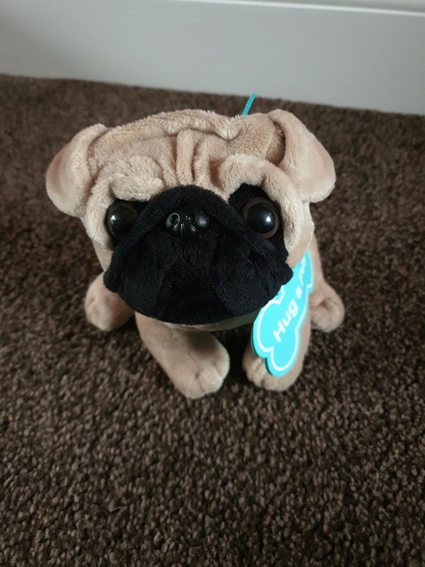 pug soft toy card factory