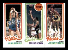 1980 Topps Basketball #162 Van Breda Kolff Gervin Davis VG/EX *e5