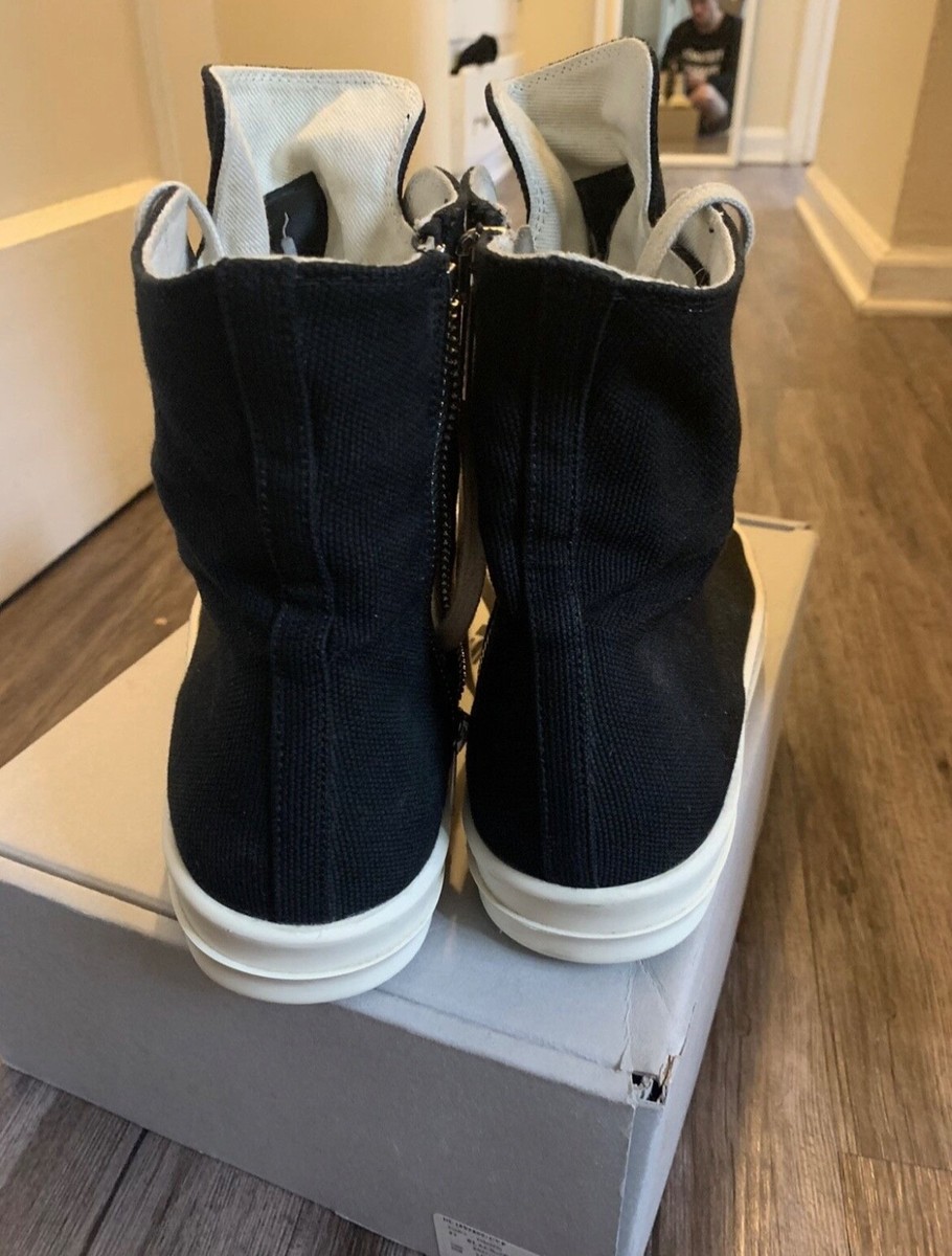 Rick Owens Drkshdw Ramones Canvas EU 44 /US Mens 11 Including Box