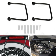For 2020-2024 Harley Low Rider S FXLRS Black Leather Saddlebag Support Brackets