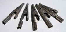 Lot of 5, Mueller 60-series Vintage Zinc Alligator Clips