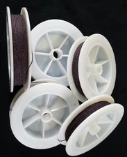 (1) Black w/ Red Spec Genuine Irish Linen Single Pool Billiard Cue Wrap Spool