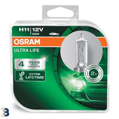 OSRAM H11 Ultra Life 12V 55W PGJ19-2 64211ULT-HCB Extra Lifetime Scheinwerfer Birnen