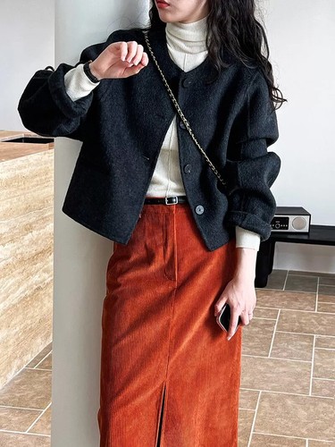 Cardigan Femme Jaune à Gros Boutons - Court, Casual Chic - Neuf Avec étiquettes