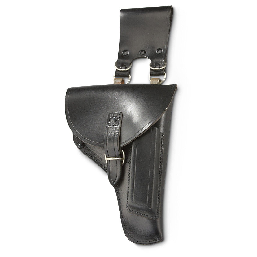 New Italian Police black leather pistol holster polizia Beretta