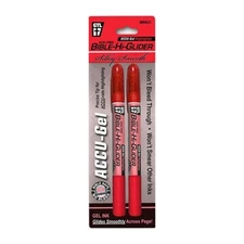 G.T. Luscombe ACCU-Gel Bible Hi-Glider Highlighters 2/Pk Red Church Mission