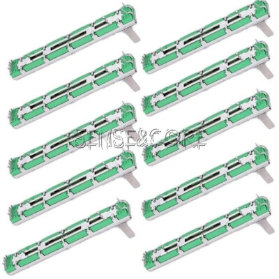 10PCS/Pack Dual Double 75mm Straight Slide Potentiometer B103 Mixer Fader B10K