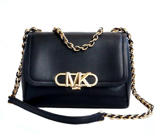 Michael Kors sac à main pour femme Parker Medium Chain Shldr Bag noir neuf - Photo 5 sur 18