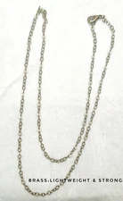 3mm chain necklace Silver Gold Gunmetal Copper Bronze Rose, OR Stainless