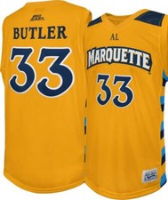 Marquette Golden Eagles Jimmy Butler Original Retro Brand Men's Gold NCAA Jersey
