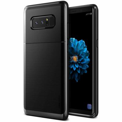 (VRS Design) High Pro Shield Dual Layer Samsung Galaxy Note 8 Hülle - Metall Schwarz