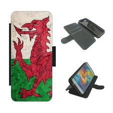WALES FLAG Phone Case Wallet Cover For iPhone / Samsung WELSH DRAGON St Davids