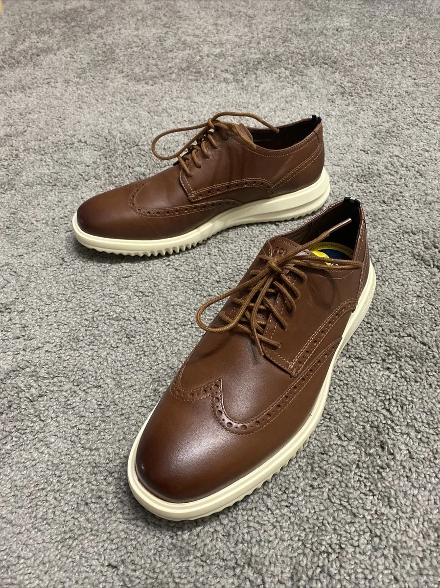 Cole haan tan wingtips hot sale